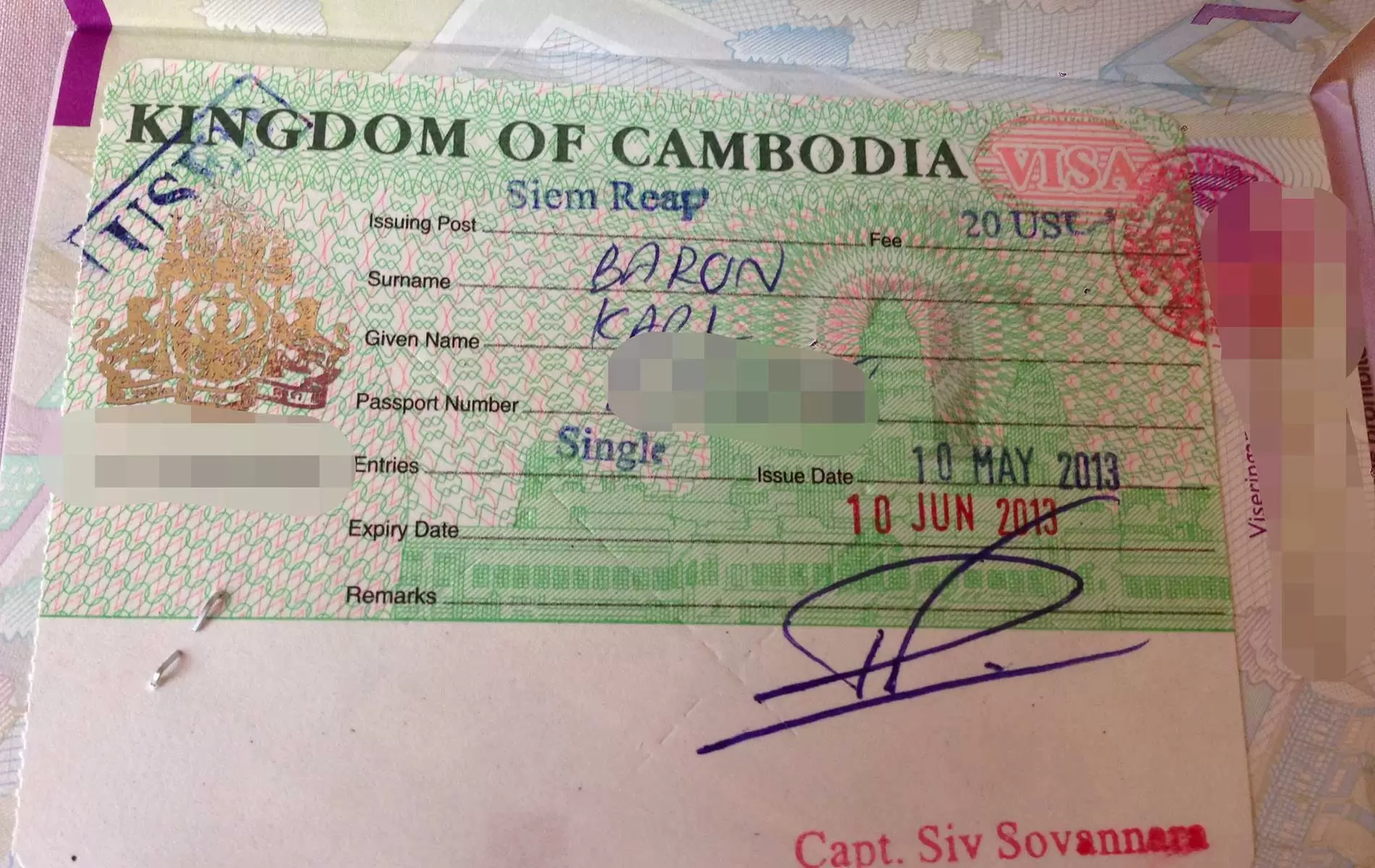 CAMBODIA VISA FOR KENYAN AND LIBERIAN CITIZENS