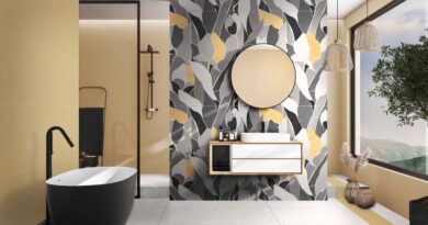 Modern bathroom tile design