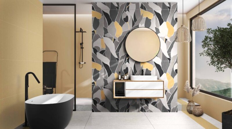 Modern bathroom tile design