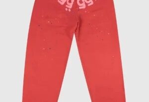 sp5der-number-555-sweatpants-red