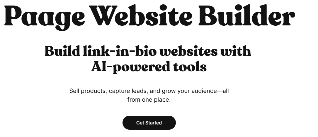 website builder for socials