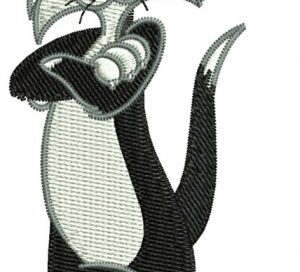 Sylvester Cat Embroidery Digitizing Service for Custom Apparel