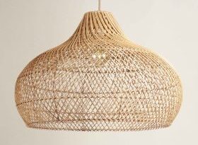 outdoor rattan lighting