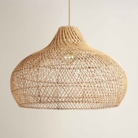 outdoor rattan lighting
